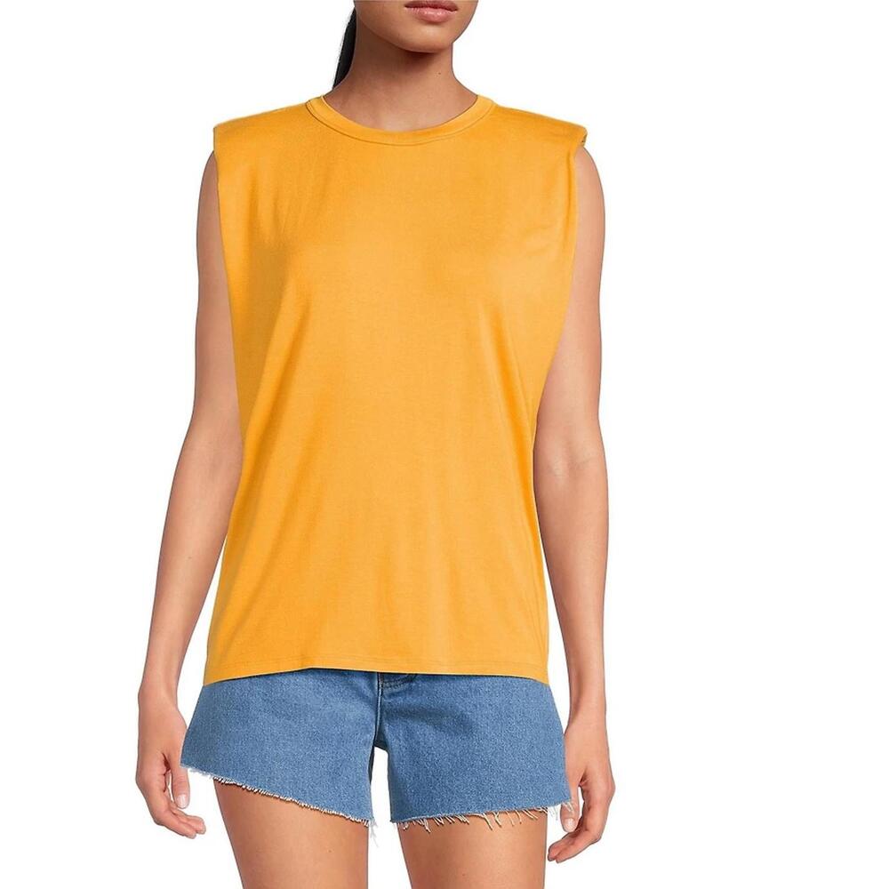 Gianni Bini Kelia Muscle Shoulder Pad Sleeveless Tank NWT